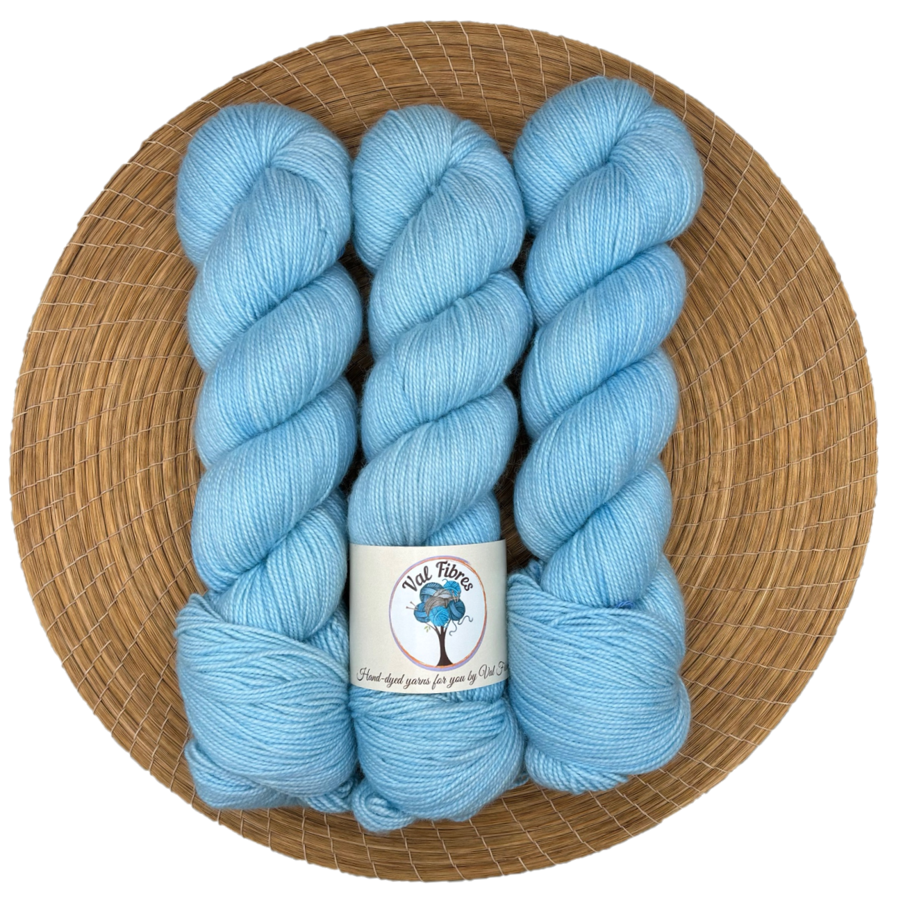 Baby Blue - MCN Fingering - High Twist