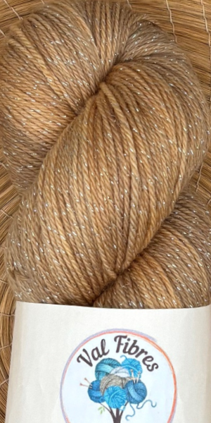 Ochre - Merino Lurex Fingering