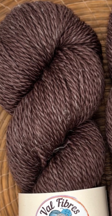Chocolate - Merino Linen Aran