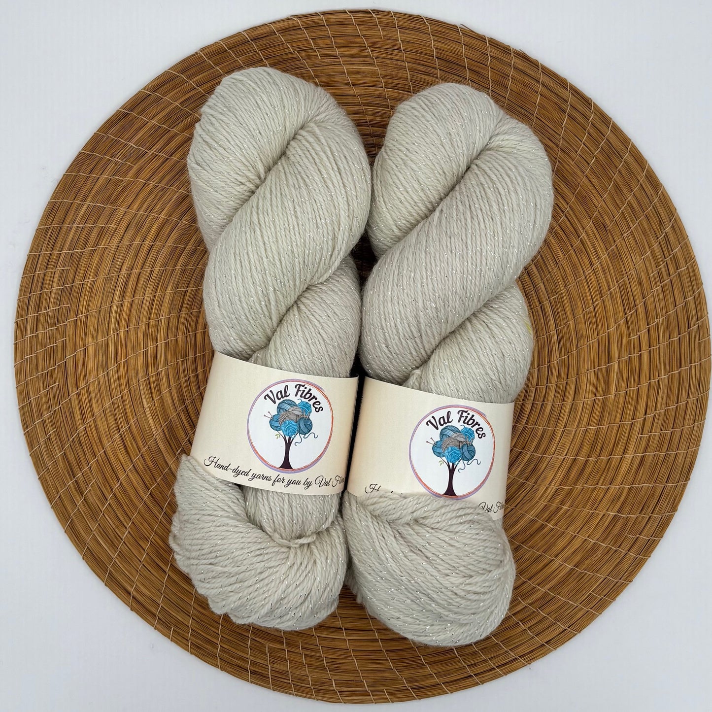 Ecru - Merino Lurex Fingering