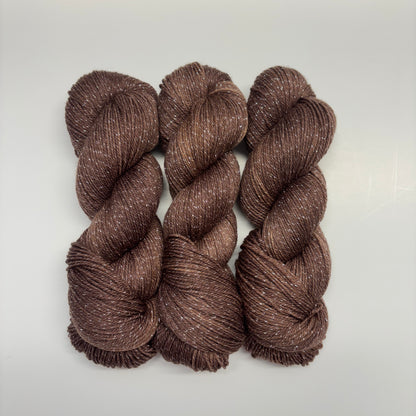 Chocolate - Merino Lurex Fingering