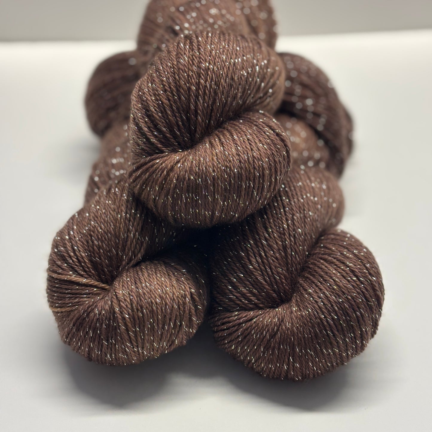 Chocolate - Merino Lurex Fingering