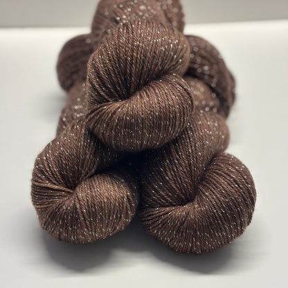 Chocolate - Merino Lurex Fingering