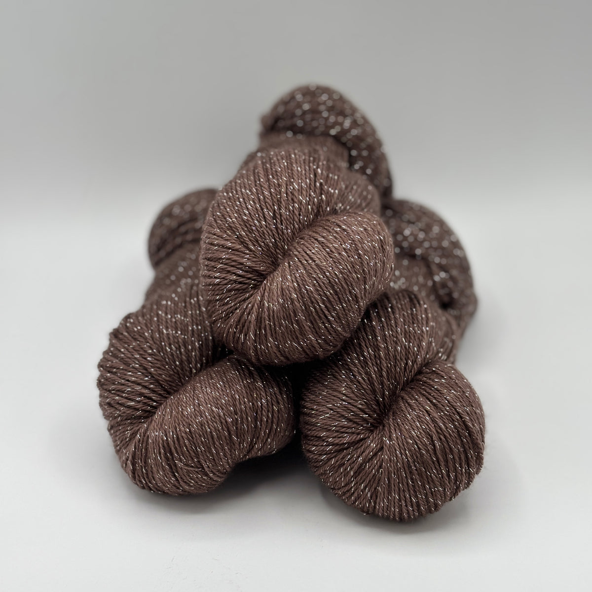 Chocolate - Merino Lurex Fingering