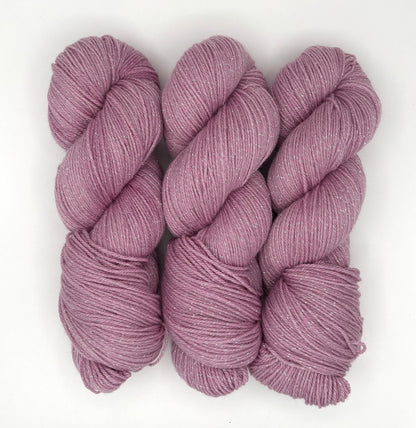 Mauve - Merino Lurex Fingering